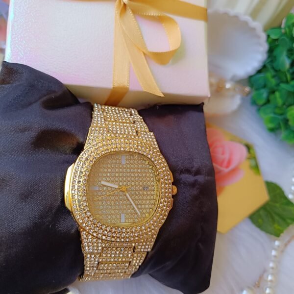 Relógio Strass Luxo (Dourado)