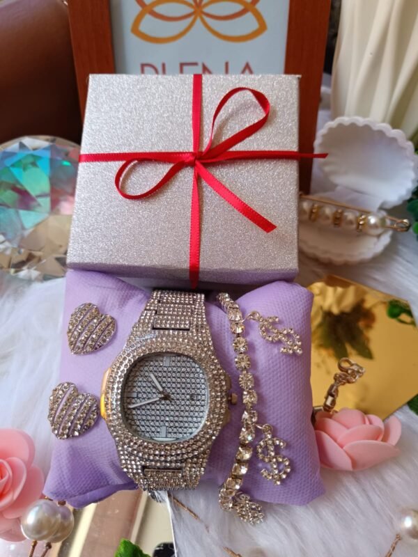 Relógio Strass Luxo (Prata) - Image 2