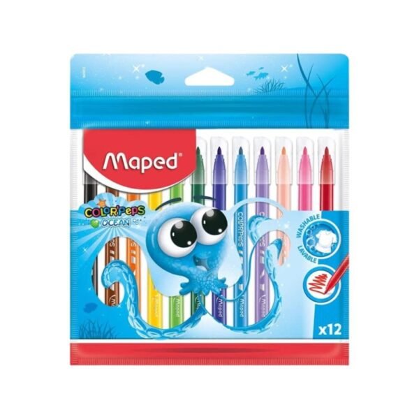 Ref 55 Canetinha 12 cores Maped dura