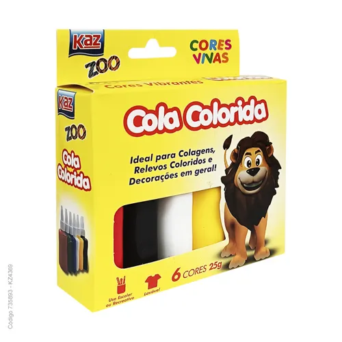 COLA COLORIDA 6 CORES 25G